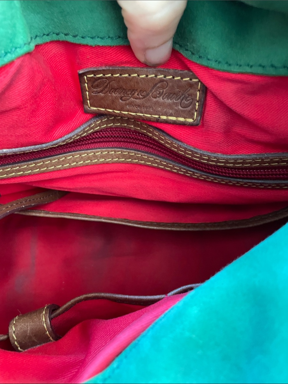 Dooney & Bourke Brown Leather Satchel chestnut large bag - Picture 11 of 11